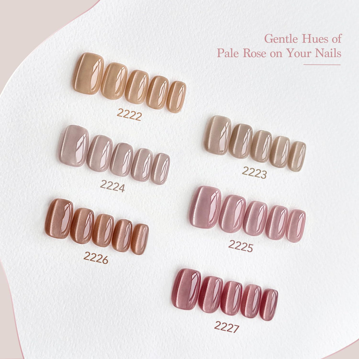 GAOY Pink Cat Eye Gel Nail Polish Kit packaging