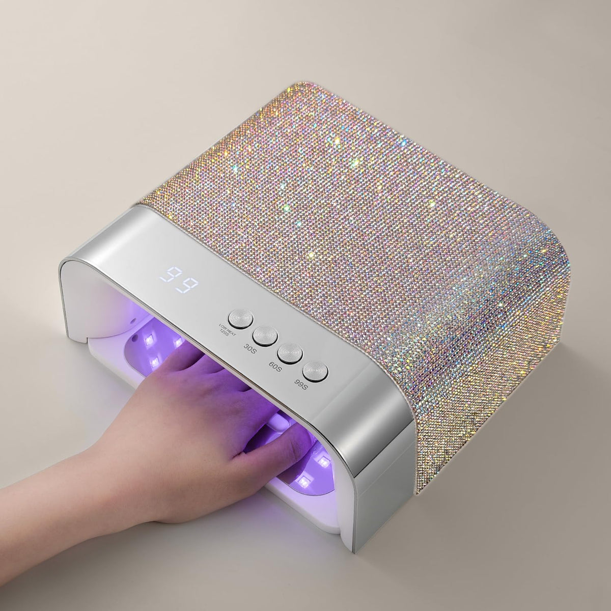 GAOY Professional UV Nail Lamp front view with big cavity design
