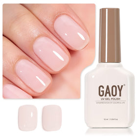 GAOY Sheer Light Pink Gel Nail Polish 16ml bottle front view
