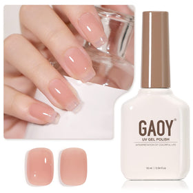 GAOY Sheer Nude Gel Nail Polish 16ml bottle front view