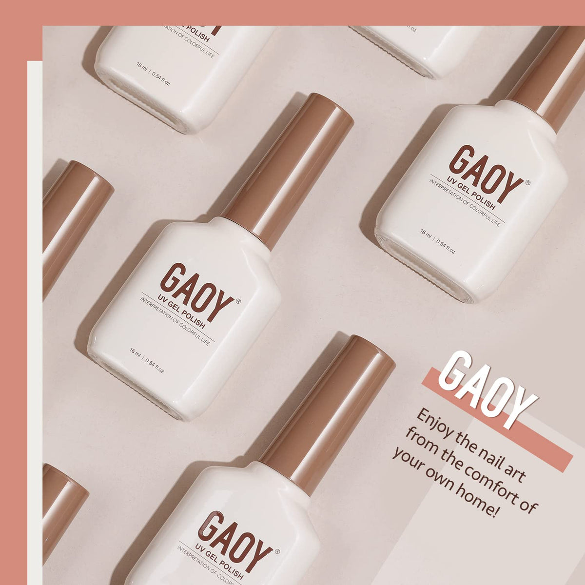 GAOY Sheer Nude Gel Nail Polish packaging and label