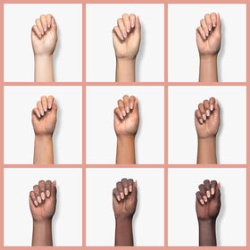 GAOY Sheer Nude Gel Nail Polish with UV lamp setup