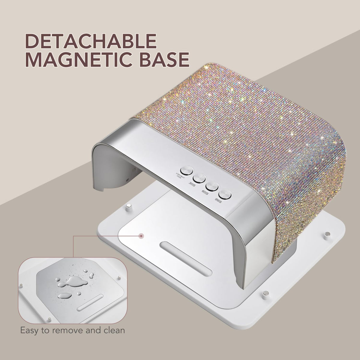 GAOY UV Nail Lamp in use with gel polish application