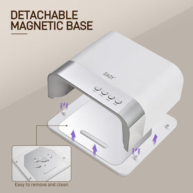 GAOY UV Nail Lamp interior view showing 6.2-inch cavity