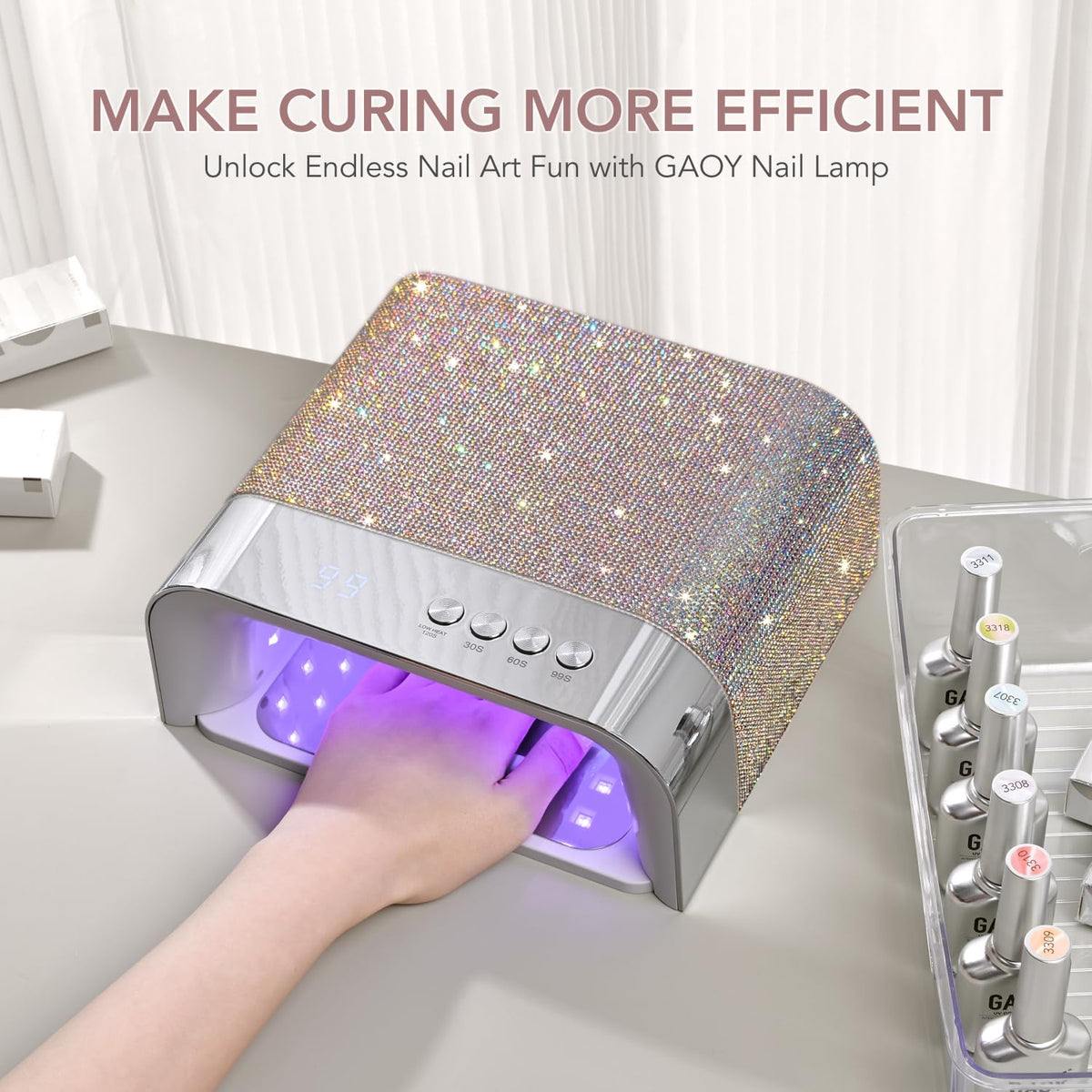 GAOY UV Nail Lamp packaging and accessories