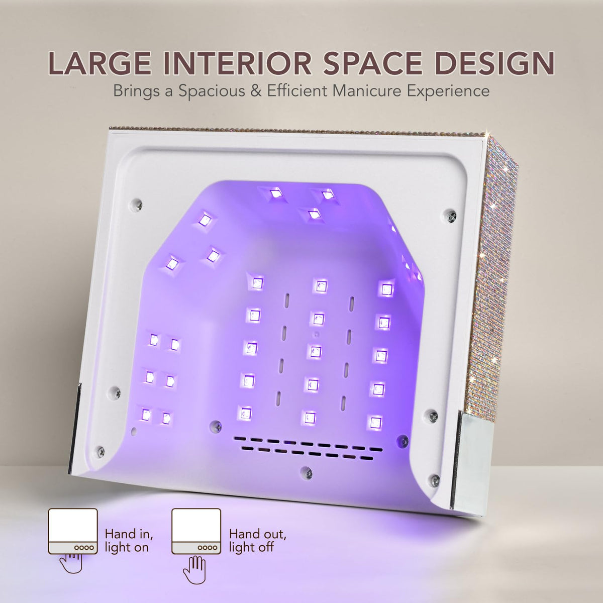 GAOY UV Nail Lamp side view highlighting its design