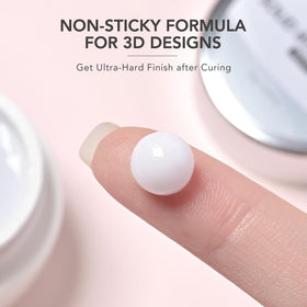 GAOY White 3D Sculpting Gel texture close-up