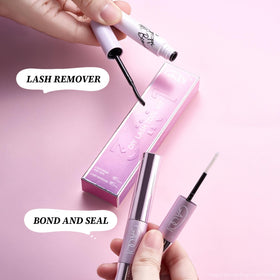 GAQQI Clear Lash Bond and Seal Set back view showing product details