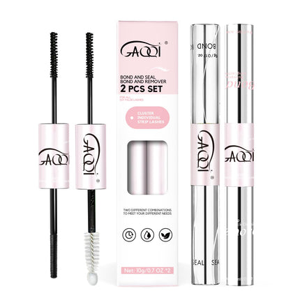 GAQQI Lash Bond and Seal Set front view with dual-ended design