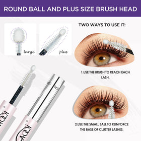 GAQQI Lash Bond application on eyelashes