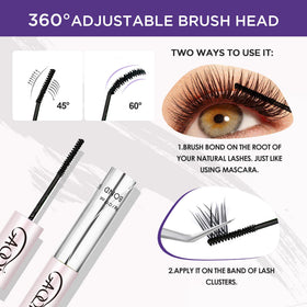 GAQQI Lash Cluster Glue brush head close-up