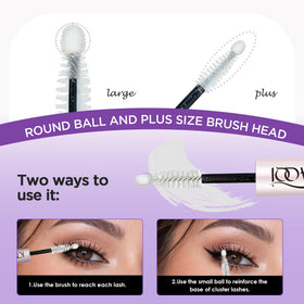 GAQQI Lash Cluster Glue on a makeup table