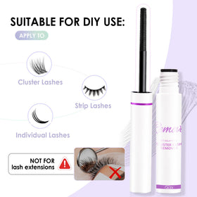 GAQQI Lash Cluster Remover 5ml with thin brush applicator