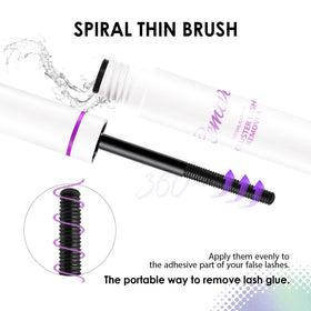 GAQQI Lash Cluster Remover being applied to lashes