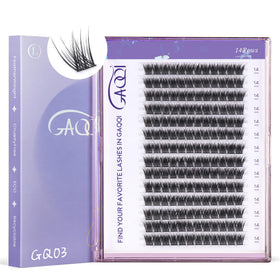GAQQI Lash Clusters GQ03 14mm front view