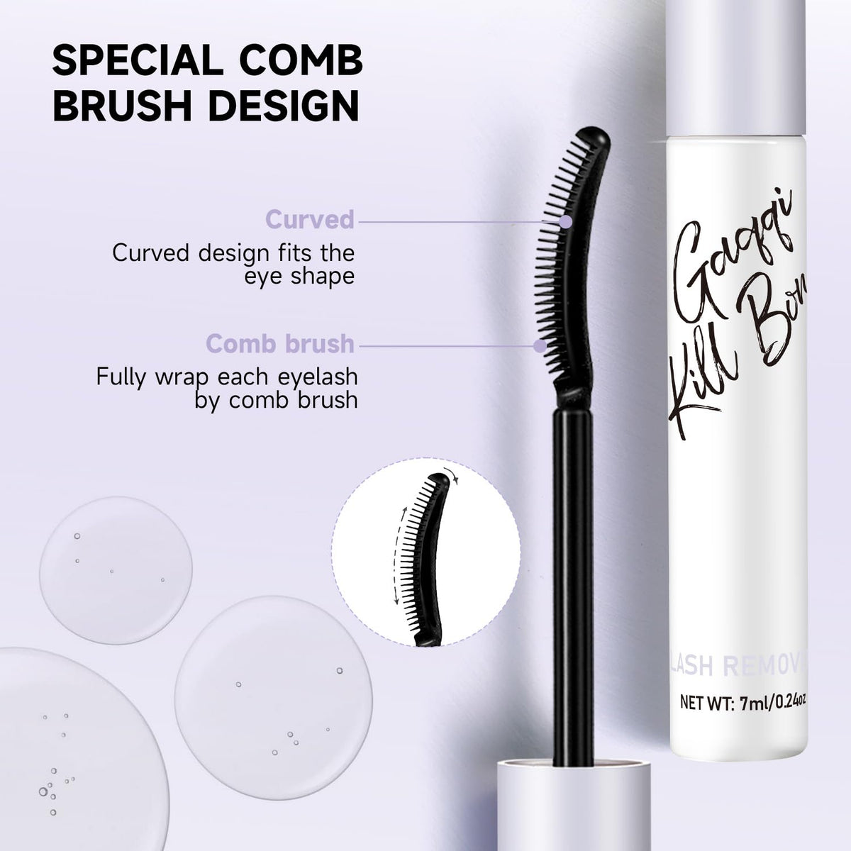 GAQQI Lash Remover application process