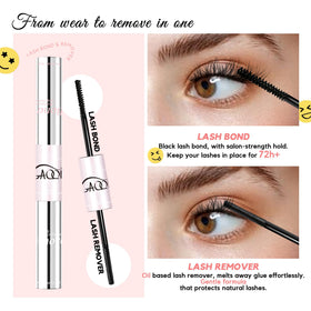 GAQQI Lash Remover being applied to remove lashes