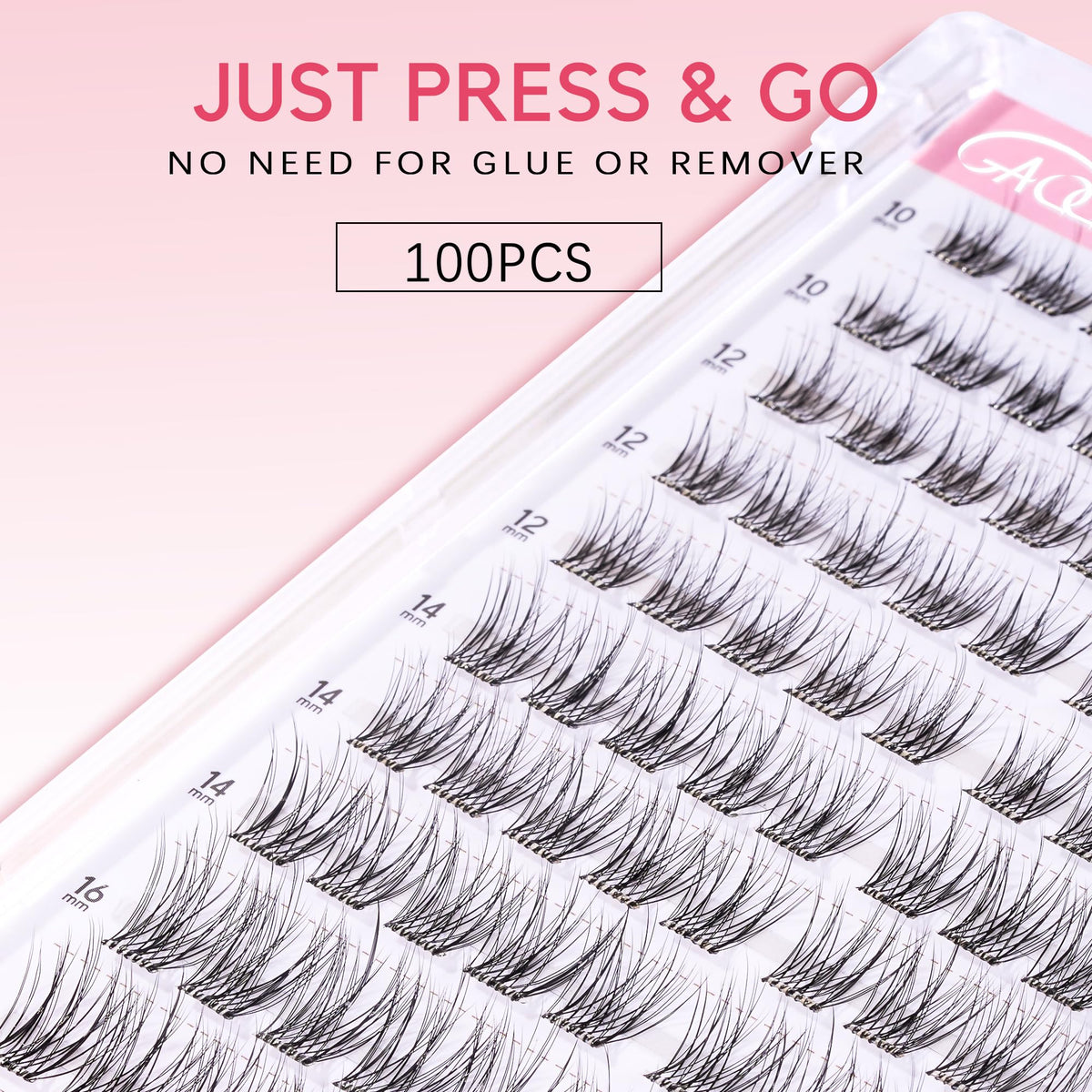 GAQQI Self Adhesive Eyelash Clusters LACE close-up