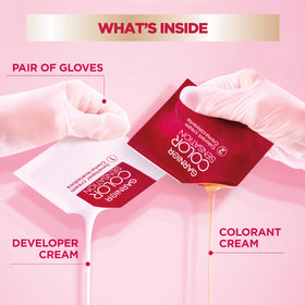 Garnier Color Sensation hair dye on hair