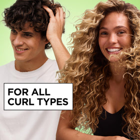 Garnier Curl Nourish Air Dry Cream application on hair