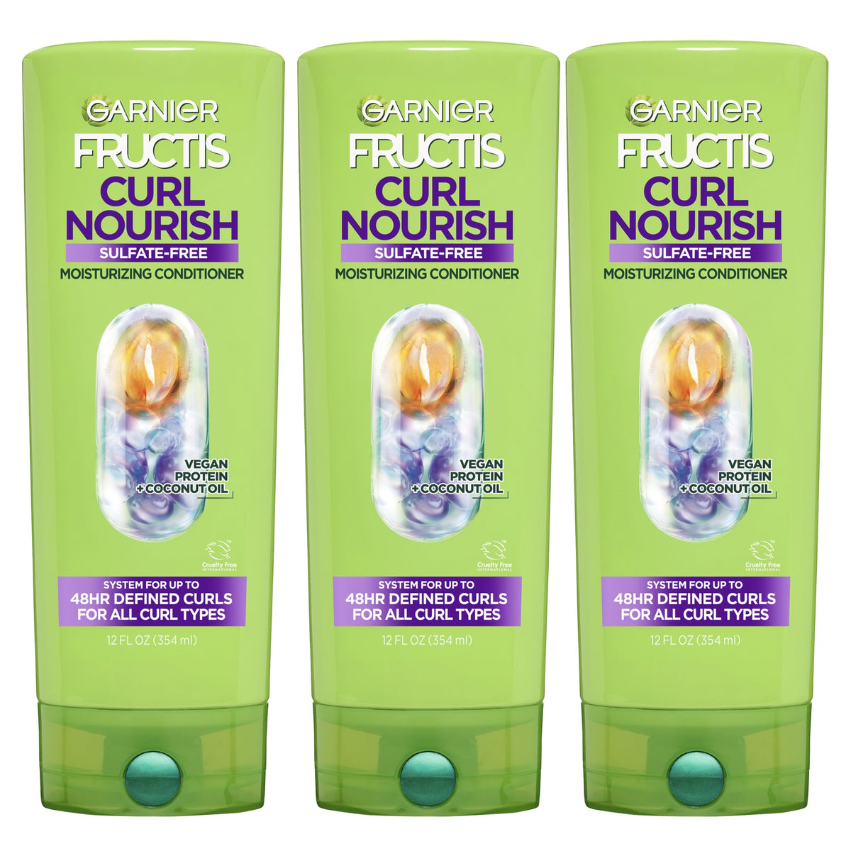 Garnier Curl Nourish Conditioner 12 Fl Oz front view