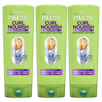 Garnier Curl Nourish Conditioner 12 Fl Oz front view