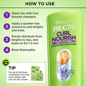 Garnier Curl Nourish Conditioner packaging details