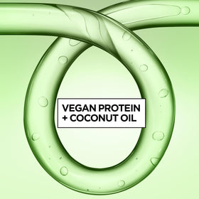 Garnier Curl Nourish Conditioner with curly hair model