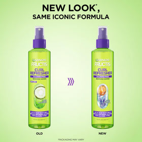 Garnier Curl Refresher bottle with spray nozzle