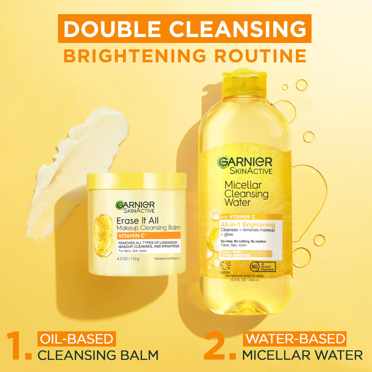 Garnier Erase It All Makeup Cleansing Balm application on skin