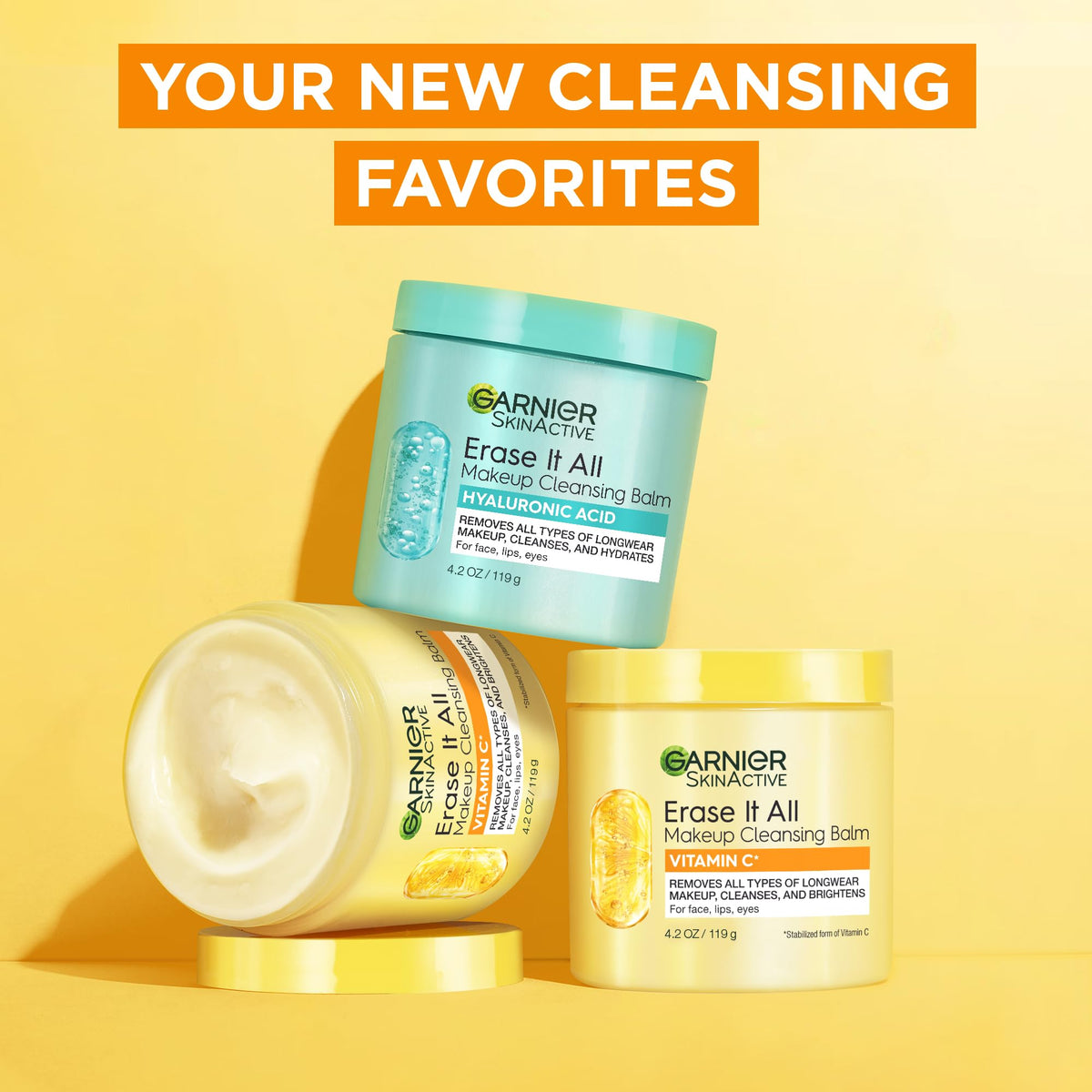 Garnier Erase It All Makeup Cleansing Balm in lifestyle setting