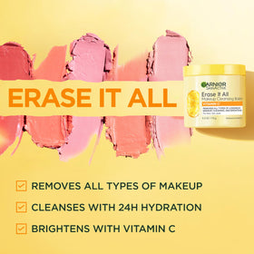 Garnier Erase It All Makeup Cleansing Balm with ingredients