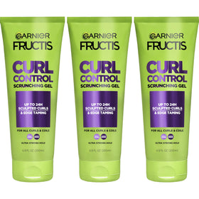 Garnier Fructis Curl Control Scrunching Hair Gel 3-pack front view