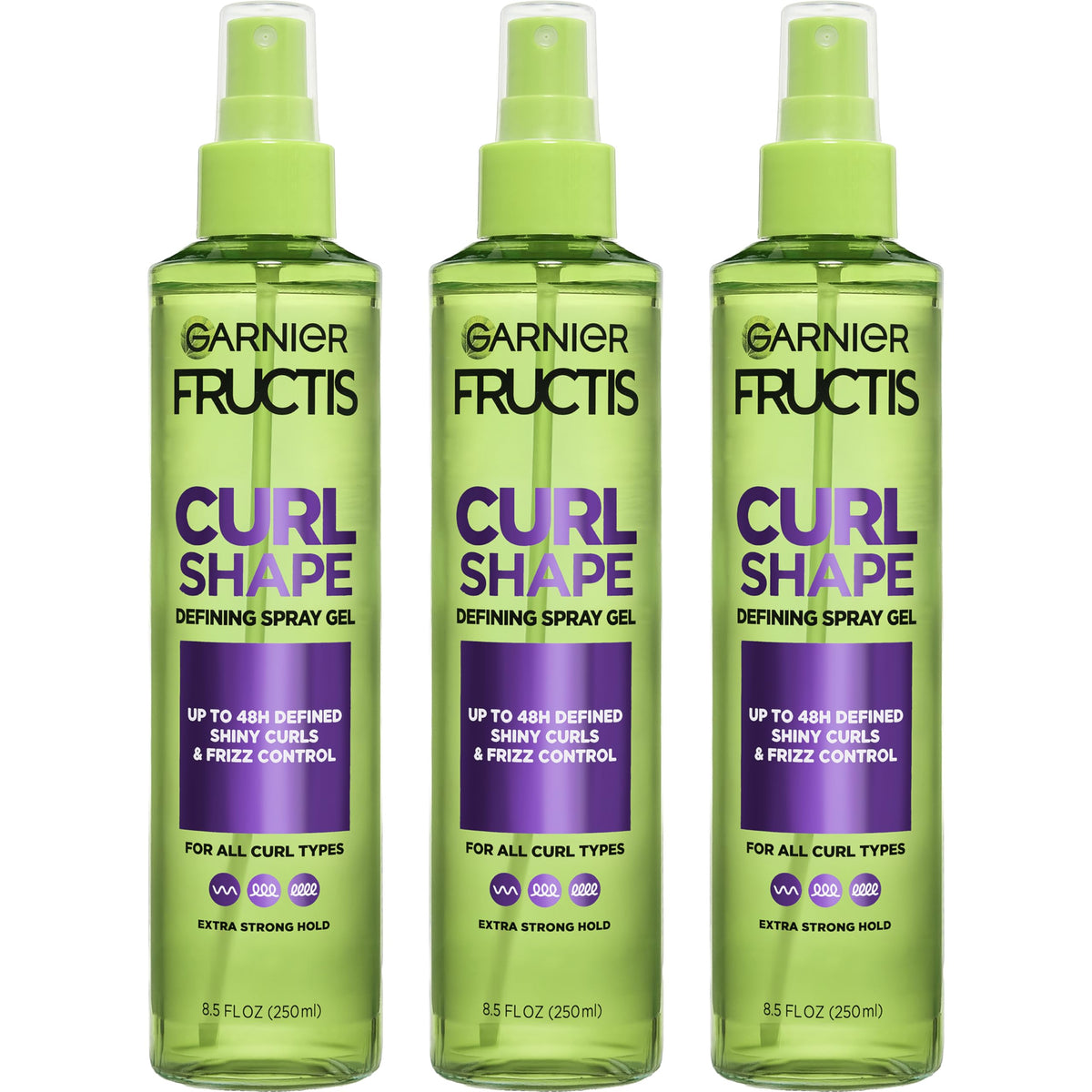 Garnier Fructis Curl Shape Defining Spray Gel 8.5 fl oz front view