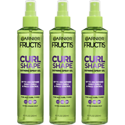 Garnier Fructis Curl Shape Defining Spray Gel 8.5 fl oz front view
