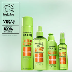 Garnier Fructis products including shampoos and conditioners