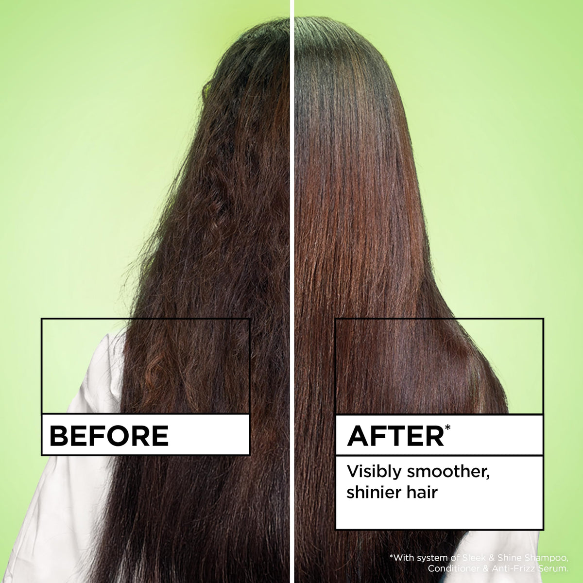 Garnier Fructis Sleek & Shine Anti-Frizz Hair Serum side view