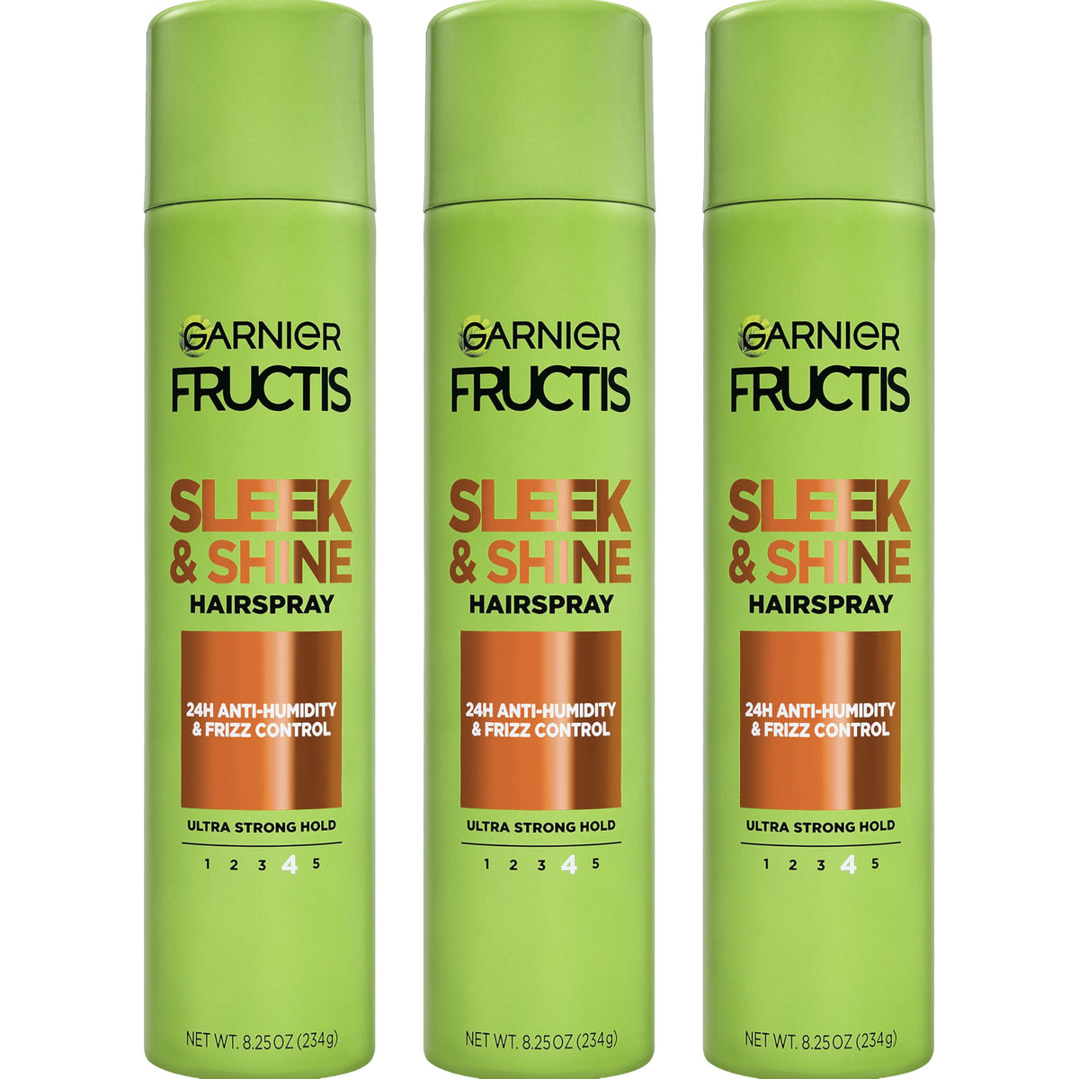 Garnier Fructis Sleek & Shine Hairspray 8.25 oz front view