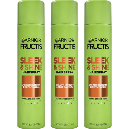 Garnier Fructis Sleek & Shine Hairspray 8.25 oz front view