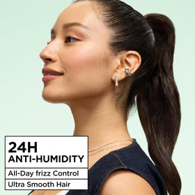 Garnier Fructis Sleek & Shine Hairspray back view with ingredients