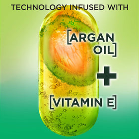 Garnier Fructis Sleek & Shine Moroccan Oil back view with ingredients