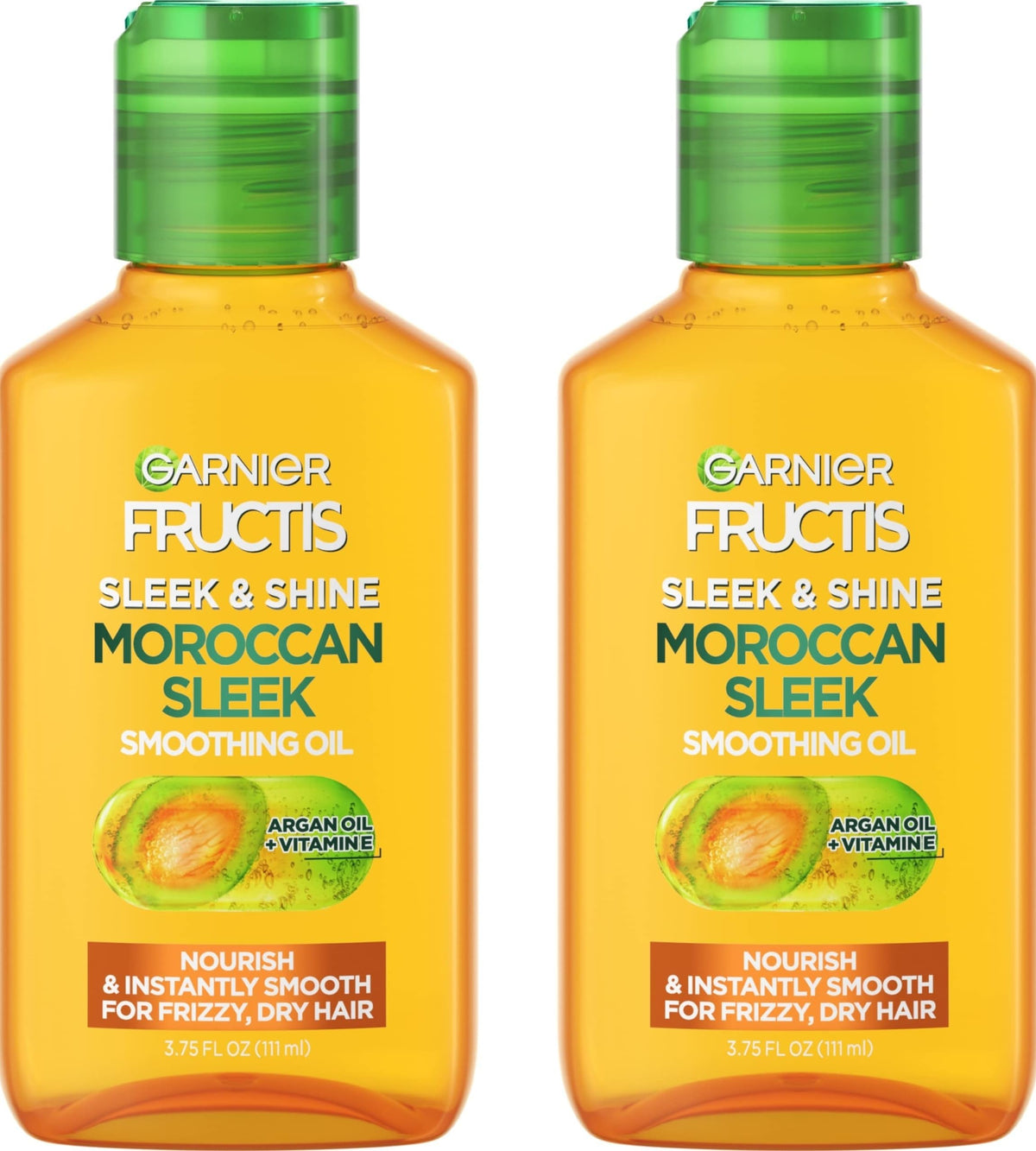 Garnier Fructis Sleek & Shine Moroccan Oil front view 3.75 Fl Oz