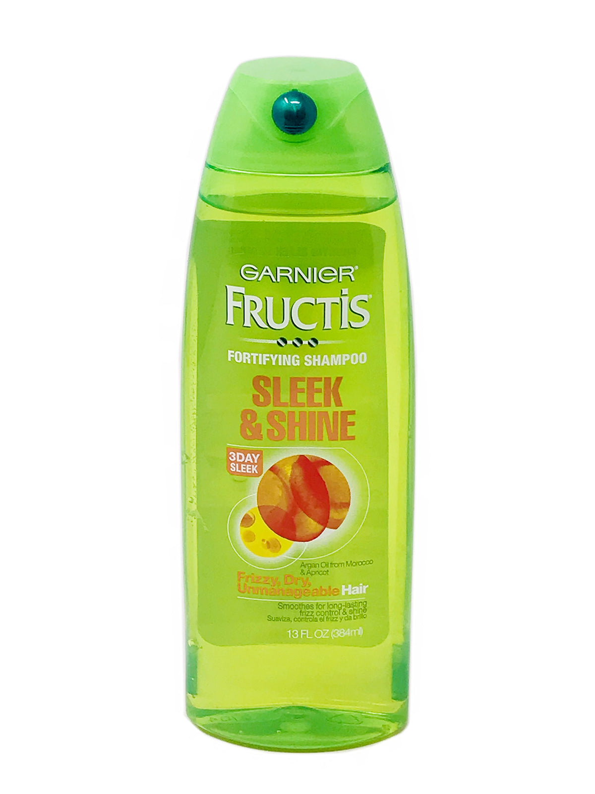 Garnier Fructis Sleek & Shine Shampoo 13 oz back view