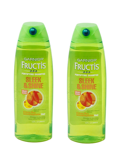 Garnier Fructis Sleek & Shine Shampoo 13 oz front view