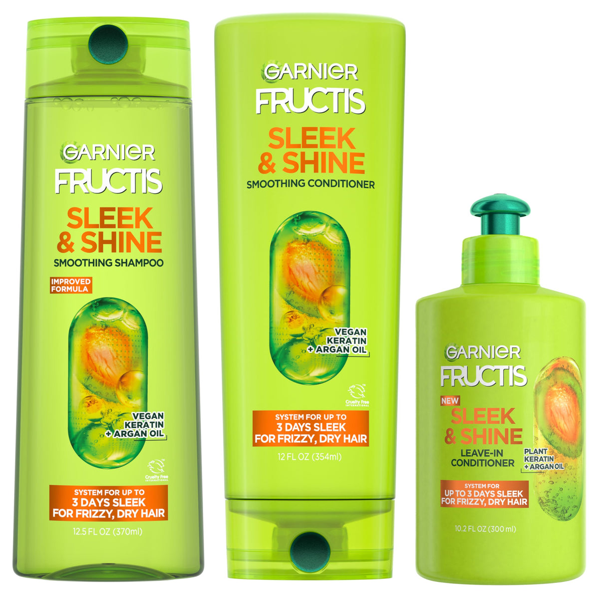 Garnier Fructis Sleek & Shine Shampoo front view