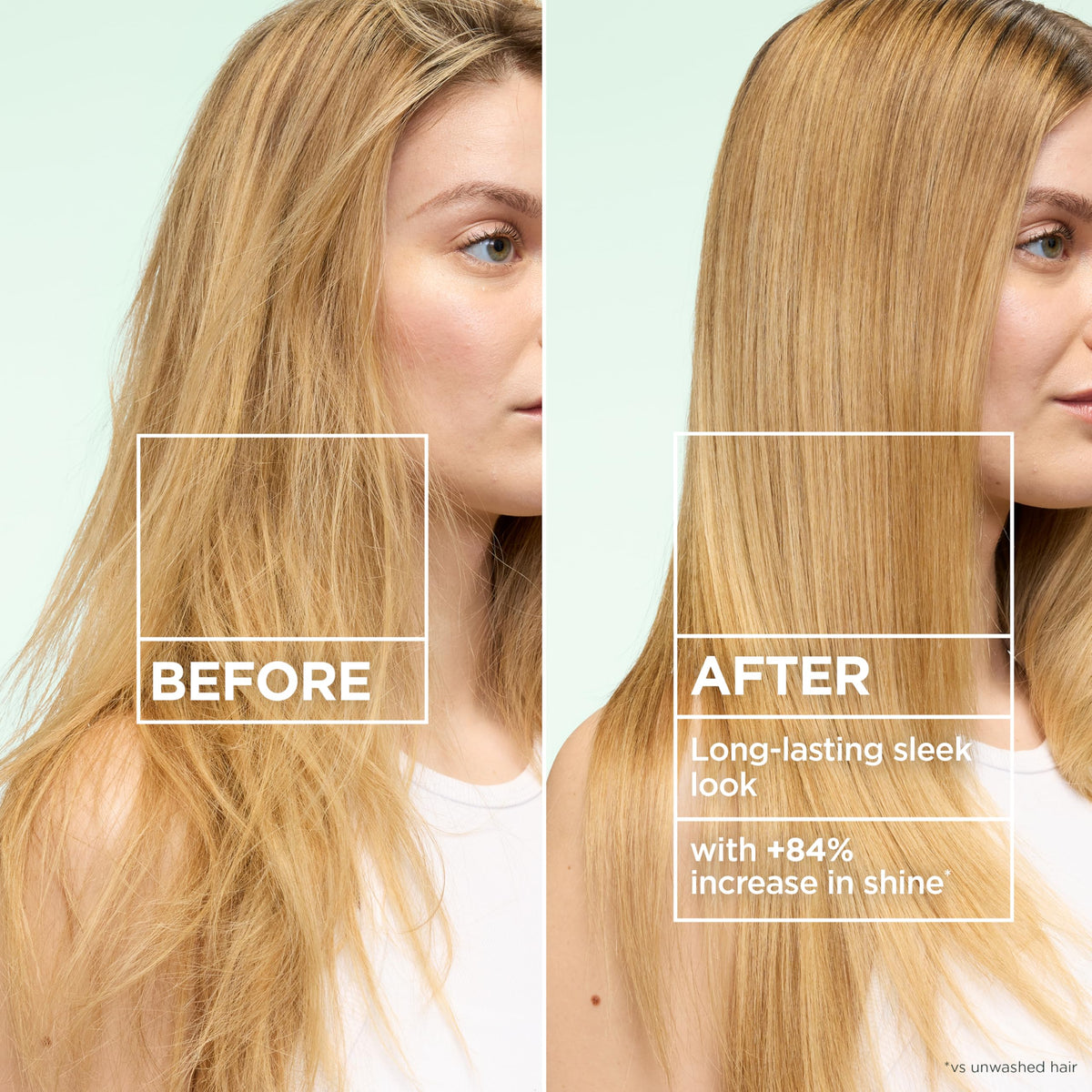 Garnier Fructis Style Flat Iron Mist back view with instructions
