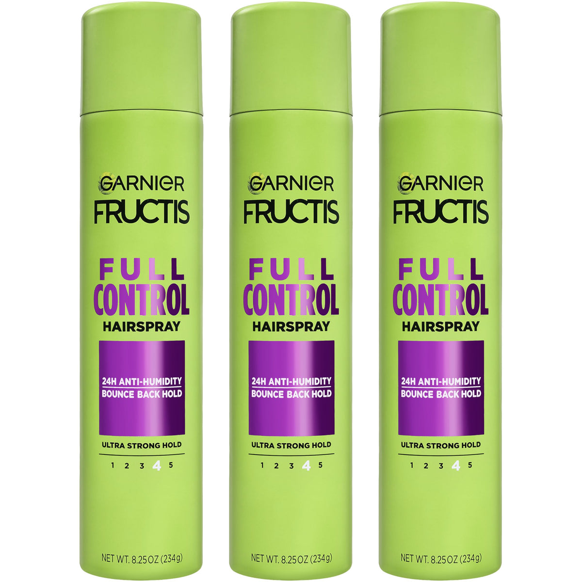 Garnier Fructis Style Full Control Hairspray 3 Count packaging front view