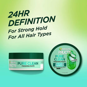 Garnier Fructis Style Pure Clean Finishing Paste container with lid off