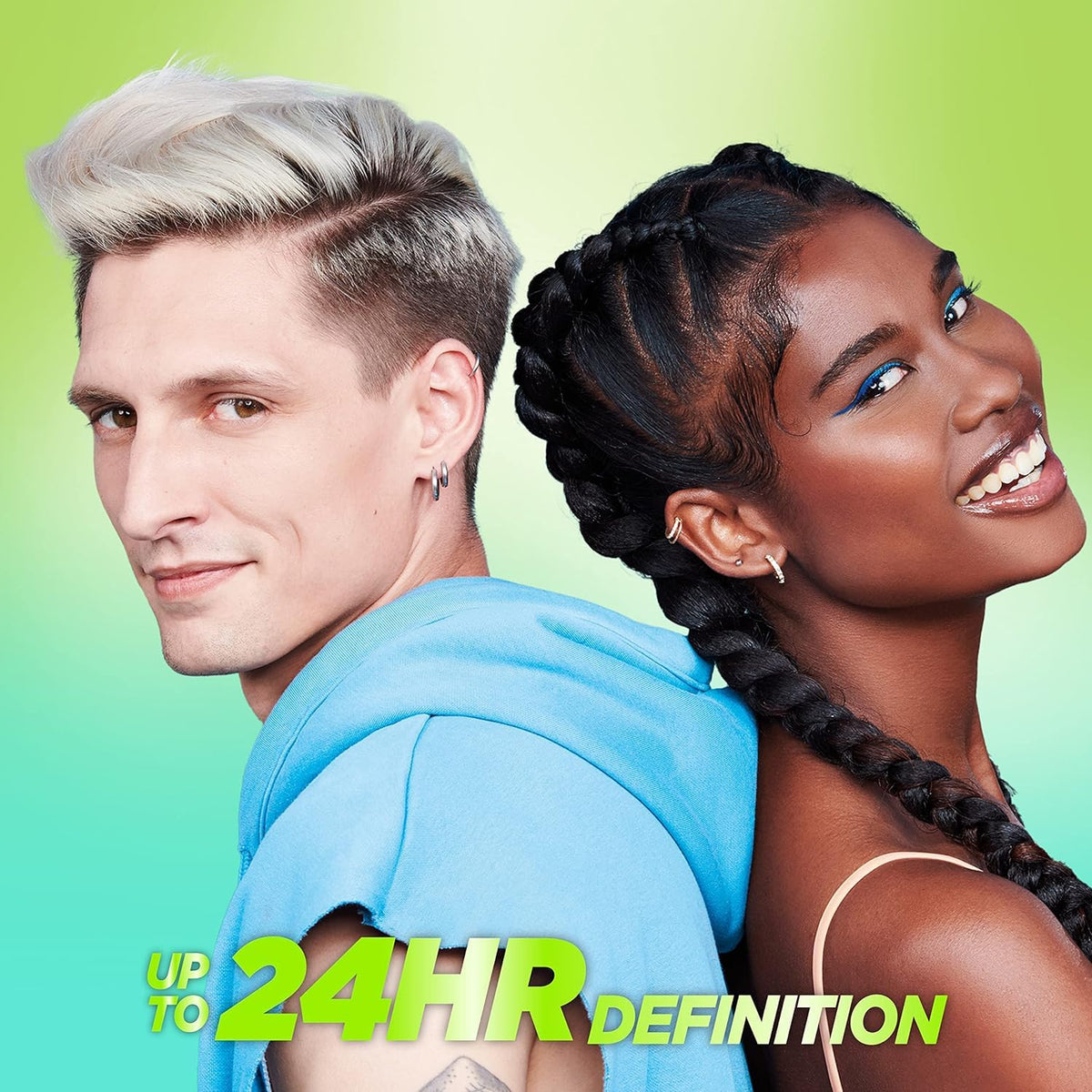 Garnier Fructis Style Pure Clean Finishing Paste in use on styled hair