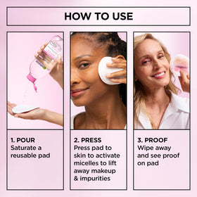 Garnier Micellar Water 400mL back view with ingredients